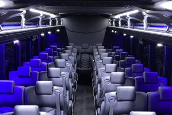 North Richland Hills Charter Bus Interior