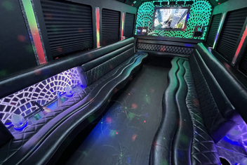 North Richland Hills Limo Bus Interior